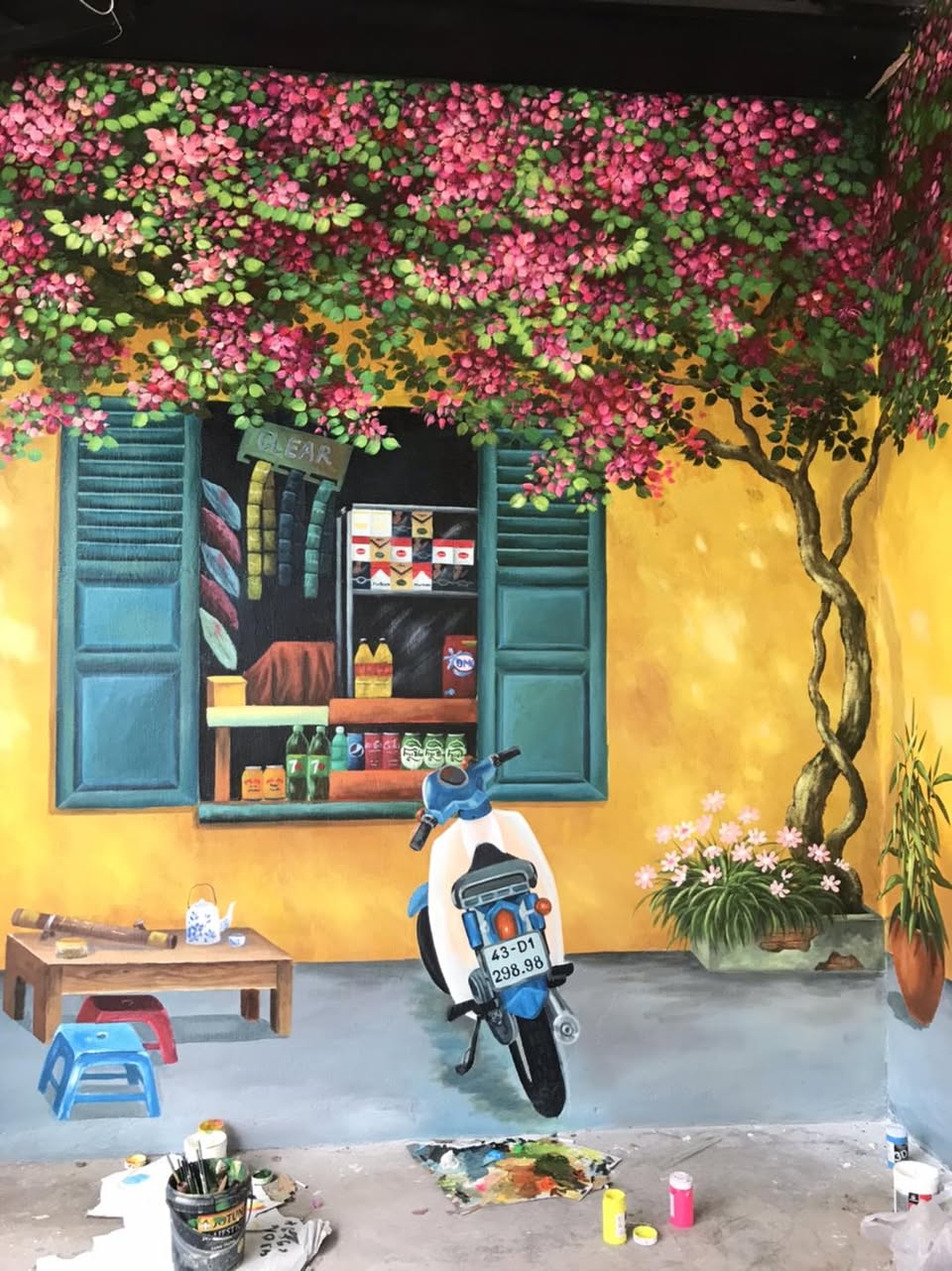 Vẽ tranh tường tại Đà Nẵng mẫu 2 - Trang trí không gian
