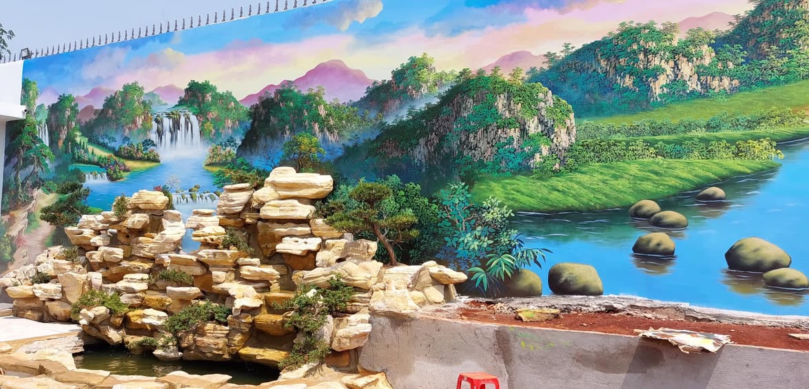 Vẽ tranh tường tại Đà Nẵng mẫu 5 - Màu sắc thời gian
